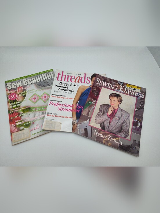 Threads Magazine Other - Vintage Sewing Magazine Lot Threads Sew Beautiful Nancy Zieman Sewing Express